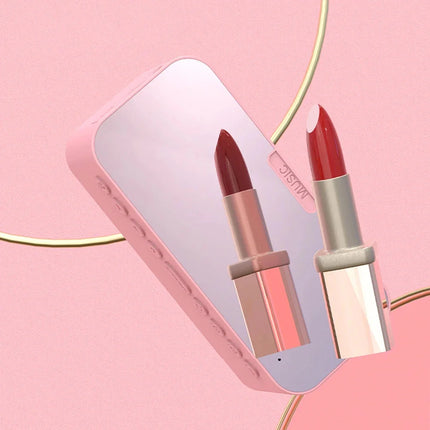 Różowy budzik z radiem FM Bluetooth