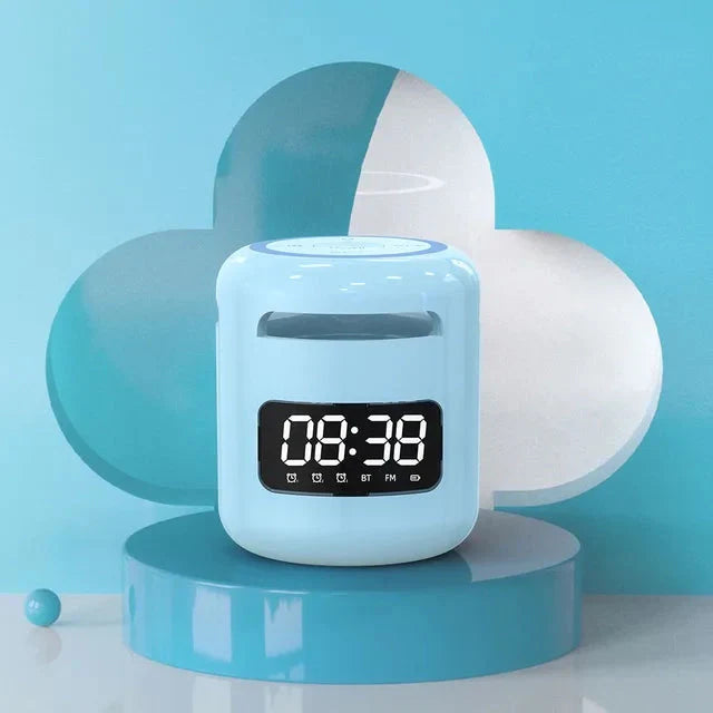 Mały budzik z głośnikiem Bluetooth