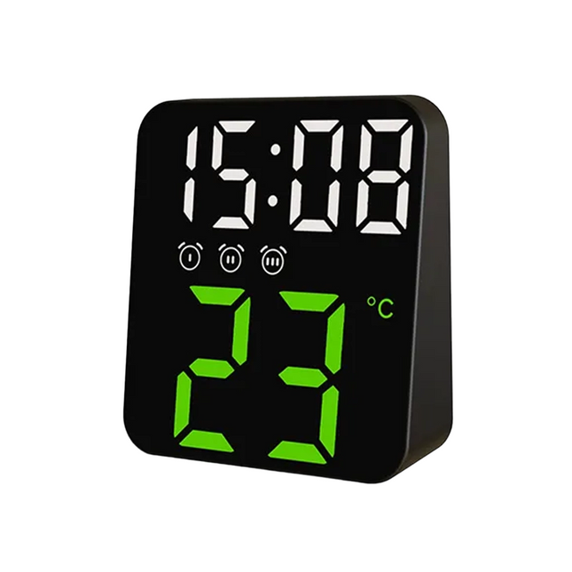 Mały cyfrowy budzik podróżny LED