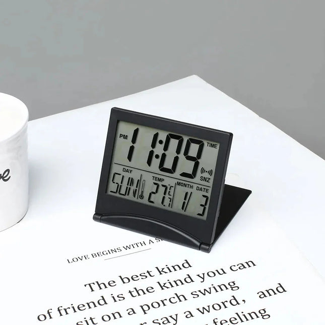 Mały składany budzik cyfrowy podróżny