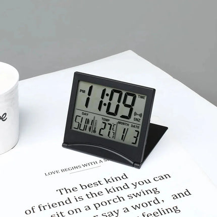 Mały składany budzik cyfrowy podróżny