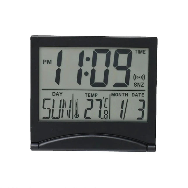 Mały składany budzik cyfrowy podróżny