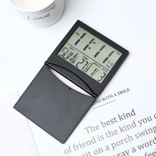 Mały składany budzik cyfrowy podróżny