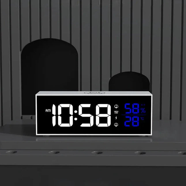 Budzik elektroniczny z dużym czytelnym wyświetlaczem