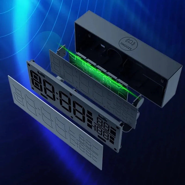 Budzik elektroniczny z dużym czytelnym wyświetlaczem