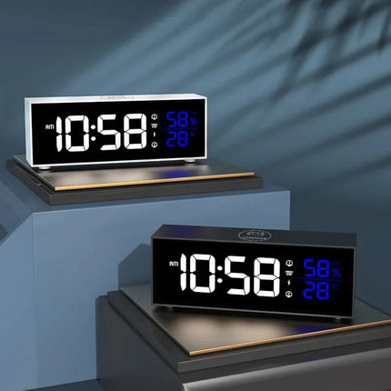 Budzik elektroniczny z dużym czytelnym wyświetlaczem