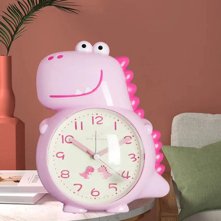 Różowy budzik dinozaur dla dziewczynki