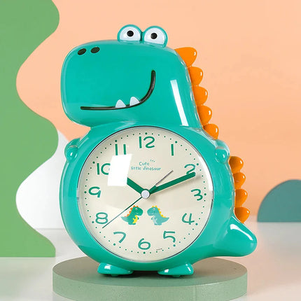 Dziecięcy budzik wskazówkowy z dinozaurem