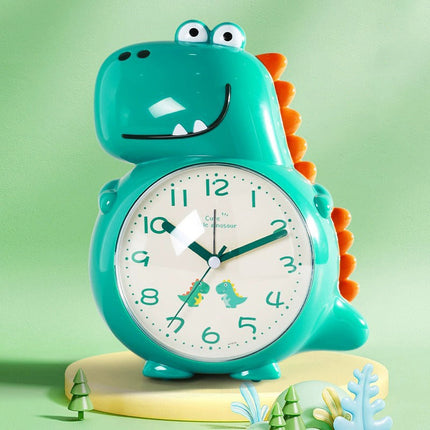 Dziecięcy budzik wskazówkowy z dinozaurem