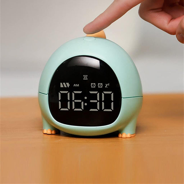 Cyfrowy budzik dinozaur dla dzieci