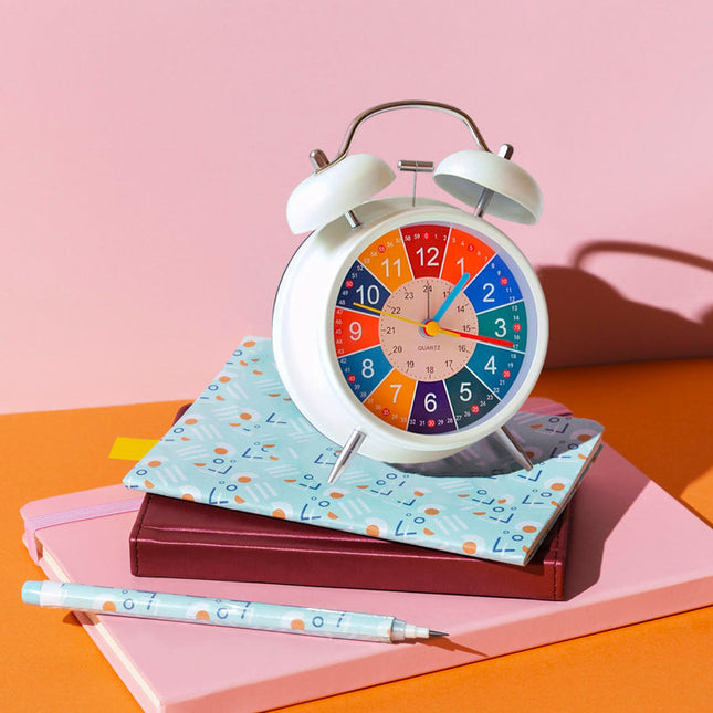 Kolorowy budzik edukacyjny z alarmem