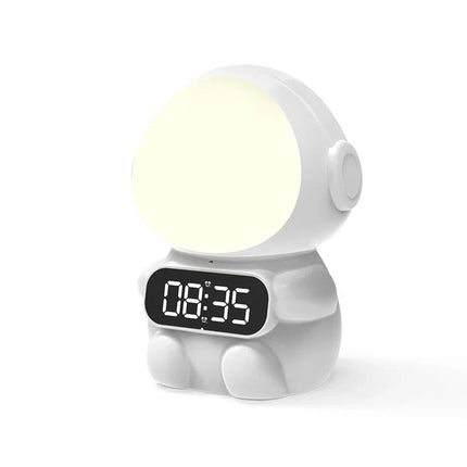 Dziecięcy budzik astronauta z lampką nocną