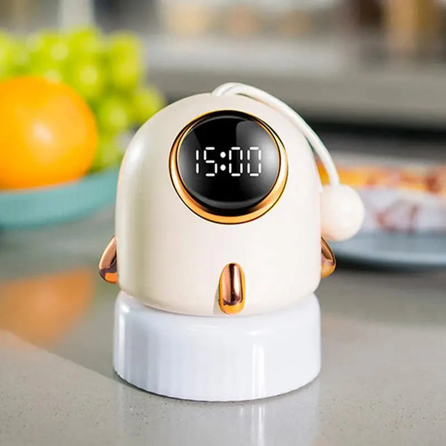 Dziecięcy budzik rakieta z lampką nocną