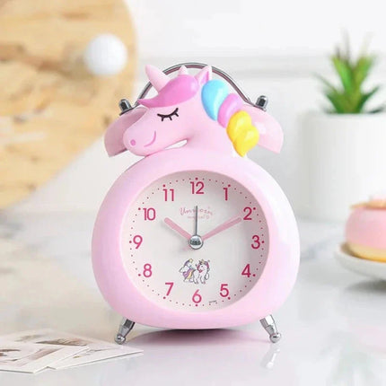Analogowy budzik jednorożec dla dziewczynki