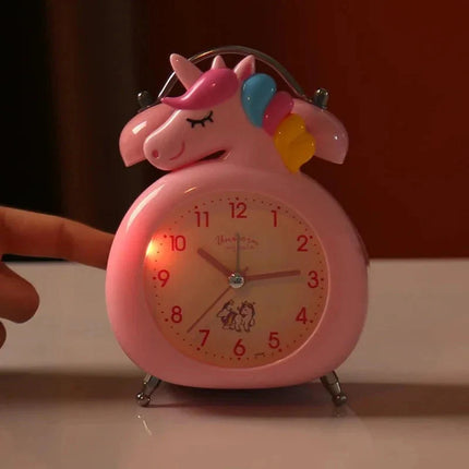 Analogowy budzik jednorożec dla dziewczynki