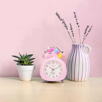 Analogowy budzik jednorożec dla dziewczynki