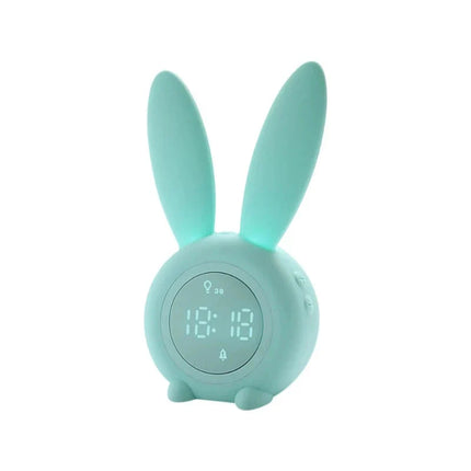 Cyfrowy budzik królik z podświetlanymi uszami