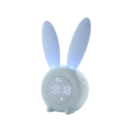 Cyfrowy budzik królik z podświetlanymi uszami