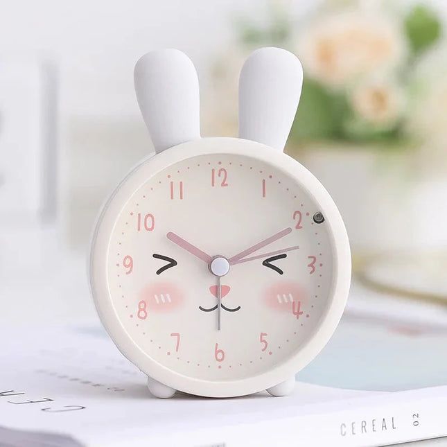 Budzik wskazówkowy króliczek dla dziewczynki