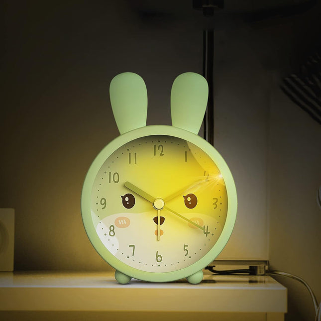 Budzik wskazówkowy króliczek dla dziewczynki