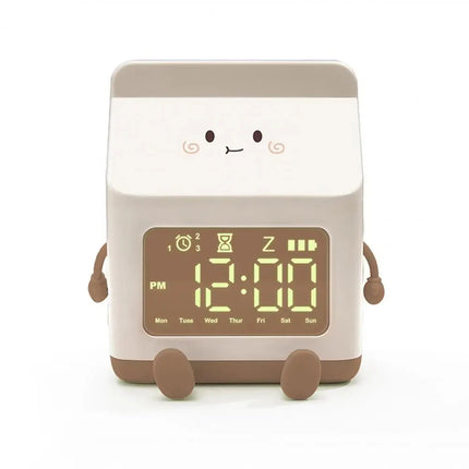 Uroczy budzik lampka w kształcie mleka