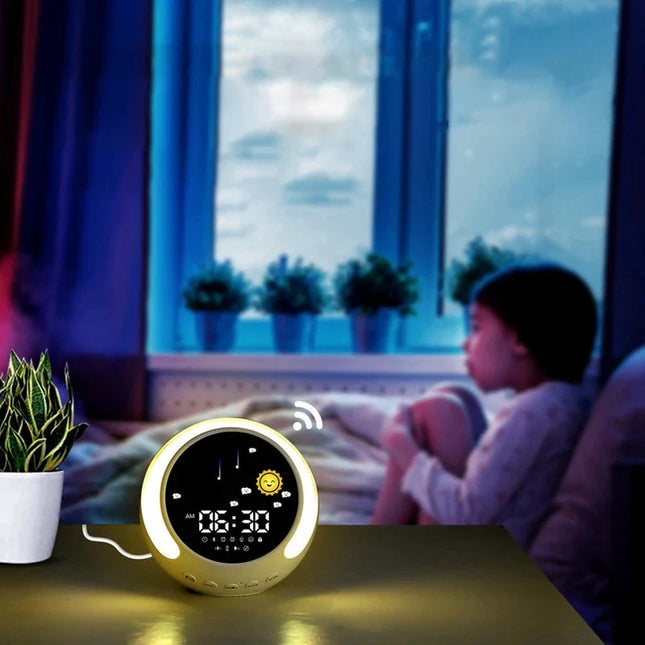 Lampka nocna budzik dla niemowlaka