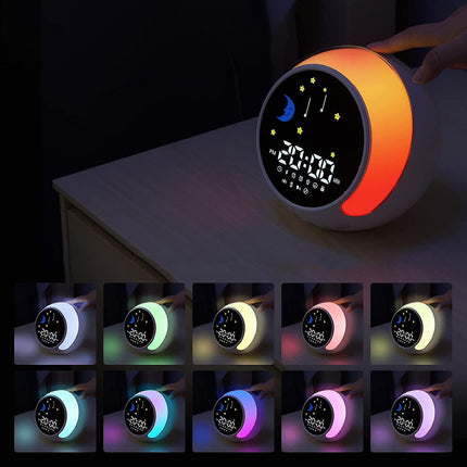 Lampka nocna budzik dla niemowlaka