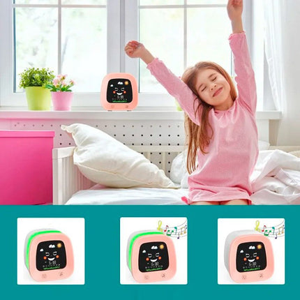 Trener snu dla dziewczynki z budzikiem