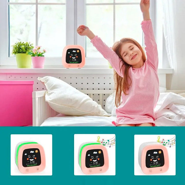 Trener snu dla dziewczynki z budzikiem