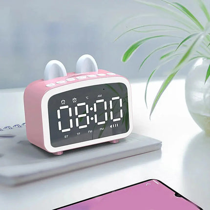 Inteligentny budzik królik z głośnikiem