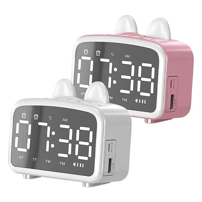 Inteligentny budzik królik z głośnikiem