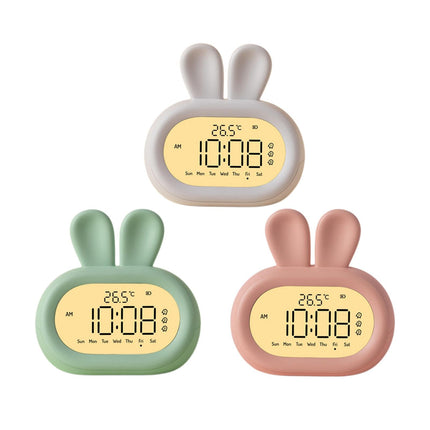 Budzik królik z funkcją lampki nocnej