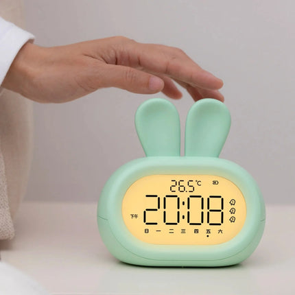 Budzik królik z funkcją lampki nocnej