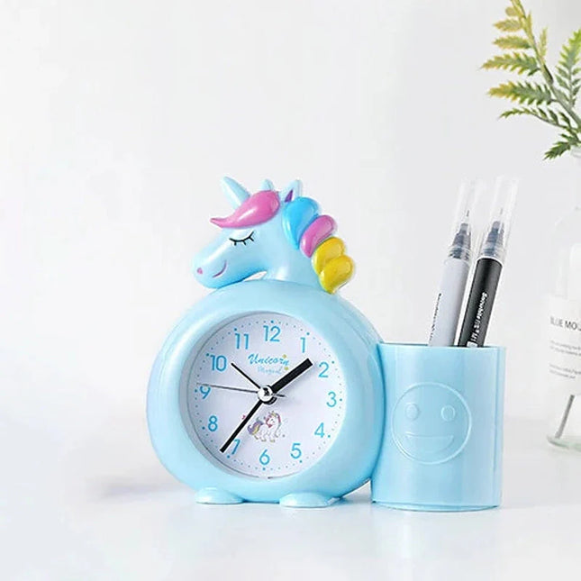 Budzik dla dziewczynki jednorożec z pojemnikiem