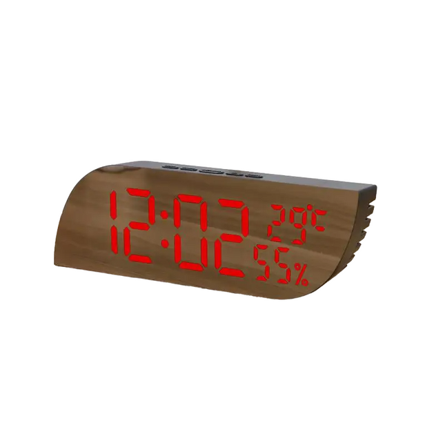 Podświetlany budzik cyfrowy na baterie