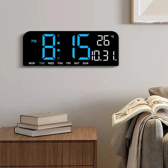 Budzik elektroniczny z termometrem i datą