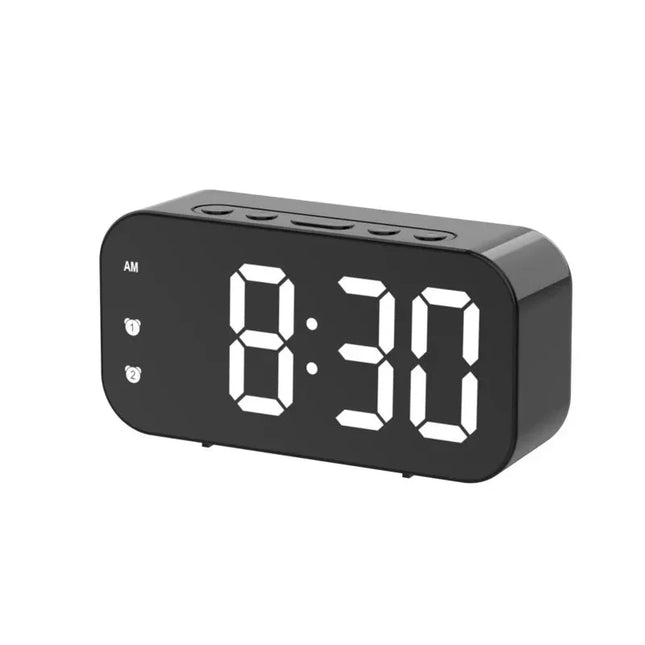 Nowoczesny lustrzany budzik LED