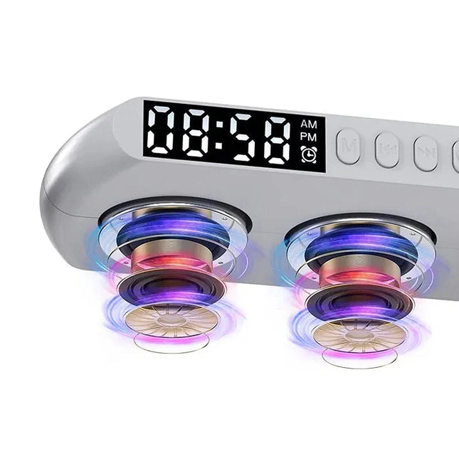 Lampa budzik z muzyką i ładowarką