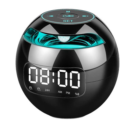 Budzik z odtwarzaczem MP3 i światłem