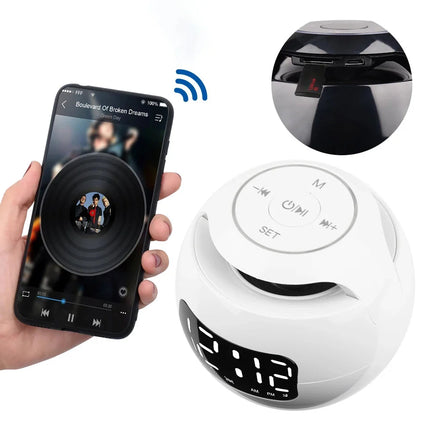 Kula świetlna budzik z podwójnym alarmem