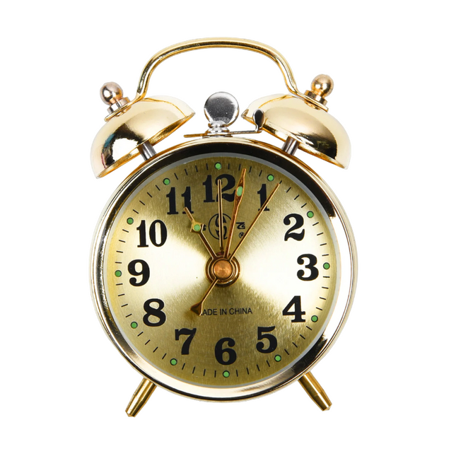 Nakręcany budzik mechaniczny w stylu retro