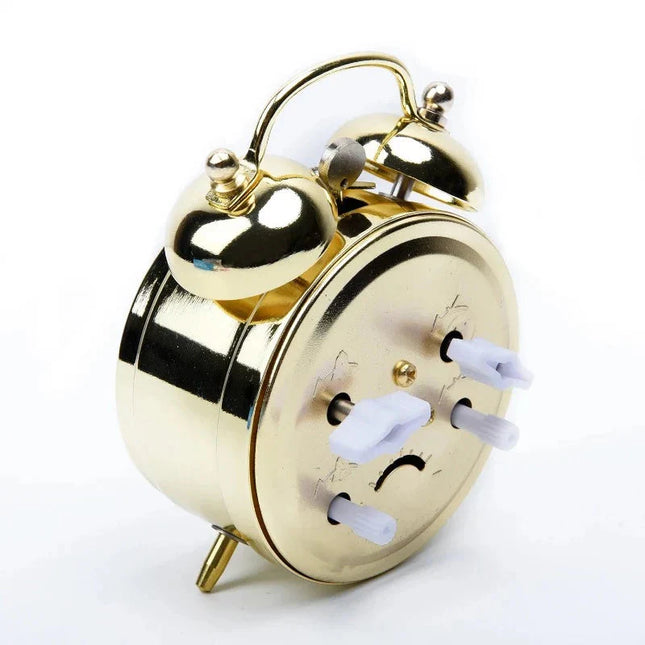 Nakręcany budzik mechaniczny w stylu retro