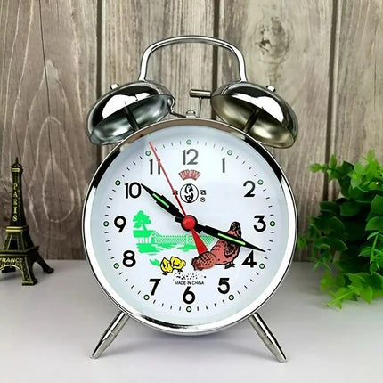 Klasyczny budzik mechaniczny z sekundnikiem