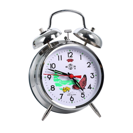 Klasyczny budzik mechaniczny z sekundnikiem