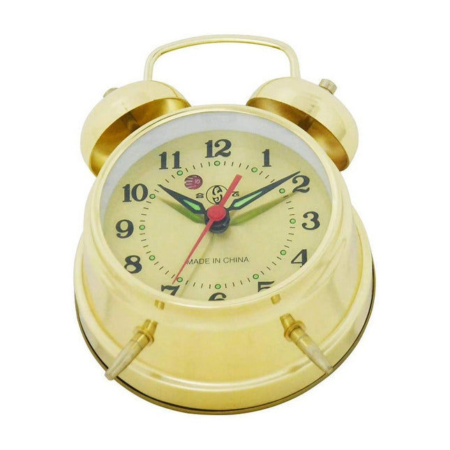 Klasyczny nakręcany budzik z alarmem