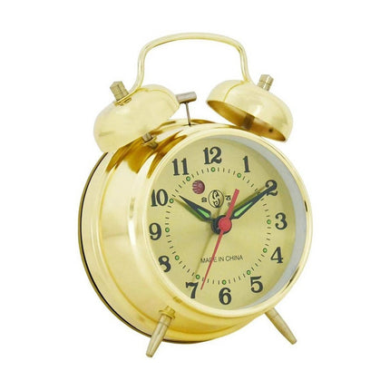 Klasyczny nakręcany budzik z alarmem