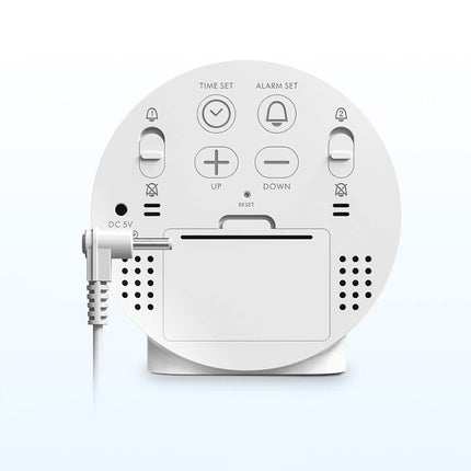 Okrągły budzik cyfrowy LED na baterie