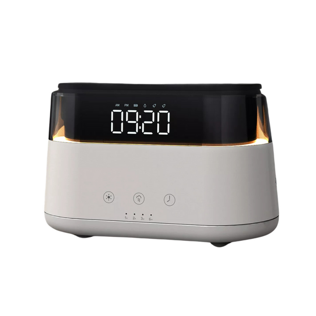 Budzik z dyfuzorem zapachowym i lampką