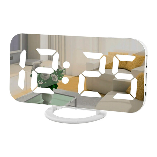 Lustrzany budzik z alarmem wibracyjnym