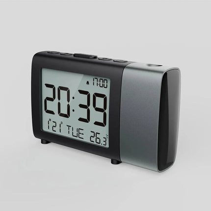 Budzik projekcyjny zasilany na baterie